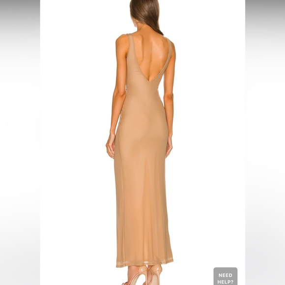 Michael Costello x REVOLVE Misha Maxi Dress in Nude - Picture 5 of 13